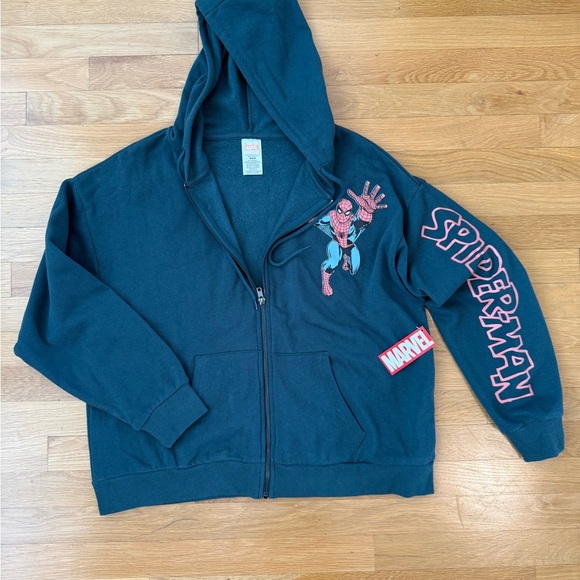 Marvel Spider-Man Kids boys zip up hoodie sweatshirt size medium - Picture 2 of 12